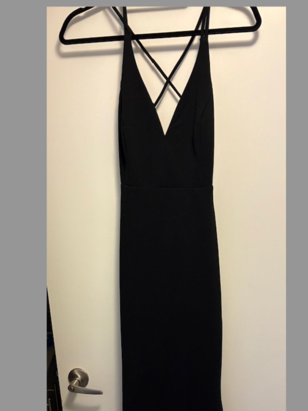All This Allure Black Strappy Backless Dress (Lulus)